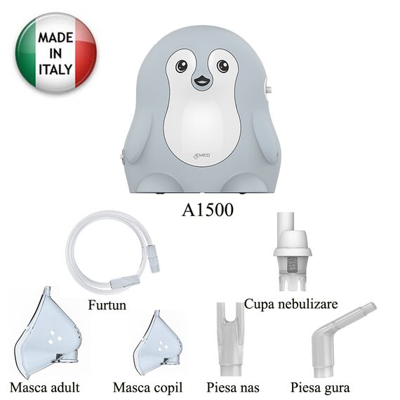 
Aparat aerosoli cu piston Pinguin A1500 Emed
, 2 image