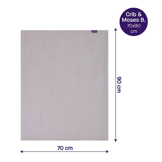 
Paturica din bumbac 70 x 90 cm- Grey Clevamama 3452
, 4 image