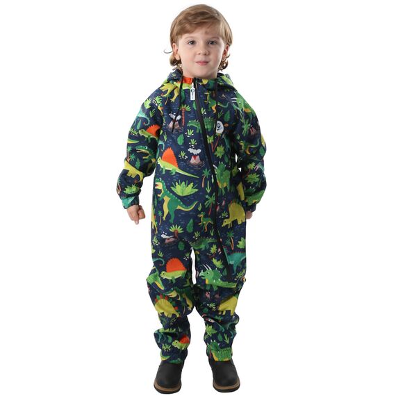 
Salopeta impermeabila pentru copii Kidscare, cu protectie la vant si apa cu imprimeu Dinozauri - marime 92
, 3 image