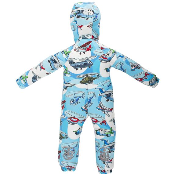 
Salopeta impermeabila pentru copii Kidscare, cu protectie la vant si apa cu imprimeu Avioane - marime 116
, 5 image