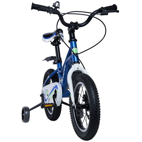 
Bicicleta pentru copii 2-4 ani HappyCycles KidsCare, roti 12 inch, cu roti ajutatoare si frane pe disc, albastru
, 2 image