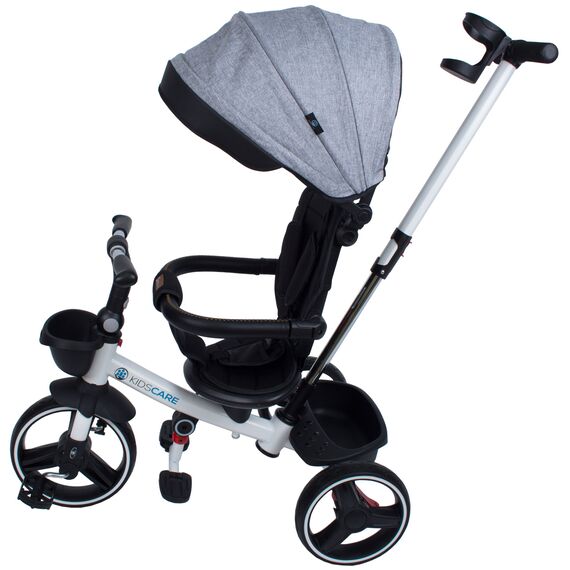 
Tricicleta pliabila pentru copii Impera gri, scaun rotativ, copertina de soare, maner pentru parinti Kidscare
, 9 image