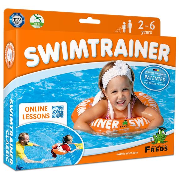 Colac de inot pentru copii Swimtrainer Classic portocaliu, 2 - 6 ani, Freds Swim Academy, 4 image