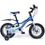 
Bicicleta pentru copii 2-4 ani HappyCycles KidsCare, roti 12 inch, cu roti ajutatoare si frane pe disc, albastru

