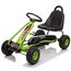 Kart cu pedale pentru copii G201 Kidscare, culoare verde, frana de mana, pentru 3-6 ani, scaun reglabil